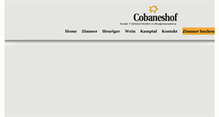Desktop Screenshot of cobaneshof.at