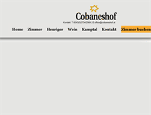 Tablet Screenshot of cobaneshof.at
